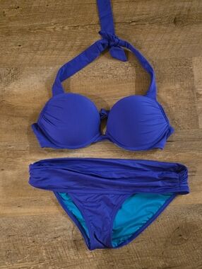 Victoria's Secret Cobalt Halter Bikini Set
